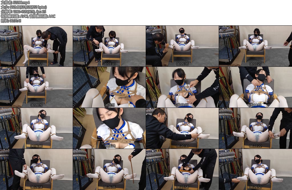 [束缘阁] 陈晓雪魔法衣女战士单腿吊全身挠痒-丝依依