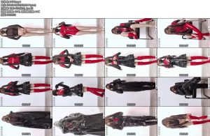 [咕叽映画] 皮革堆叠游戏003紧身皮衣皮带束腰皮手套皮袜皮斗篷防化服堆叠闷热-丝依依