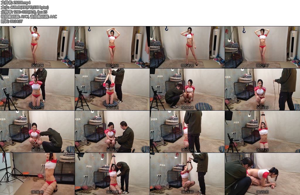 [随心原创] 苏樱 体育生的各种姿势 折腿吊手折磨-丝依依