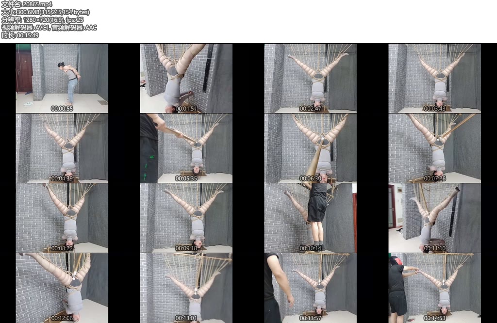 [飞天原创] 柔柔双绳直臂捆绑，多绳直臂倒吊加玩具，浑身颤抖瞬间进入gc-丝依依