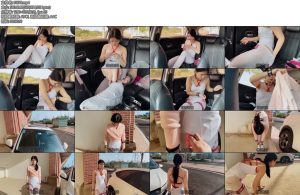 [xiao素素] 佳佳户外系列（04）镣铐自缚TD车外行走犬爬-丝依依