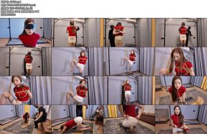 [李大侠] 约拍之红衣吊带袜调-丝依依