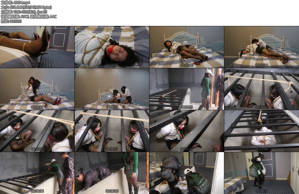 [胜景影视] 下班女车库被绑架下集犯罪集团女老大防止她们逃跑把她们捆绑固定在地牢里最后她们被装袋贩卖到境外-丝依依