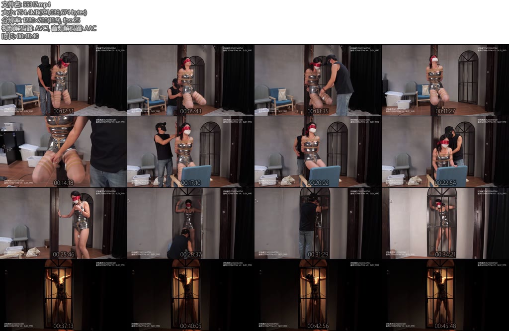 [试炼原创] 丰满女大学生超多绳子柱子缚牢笼体验郊狼丝巾堵嘴-丝依依