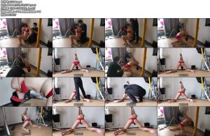 [绳之韵] 大长腿唐婉，红内衣极限直臂，后手勒阴跪吊-丝依依