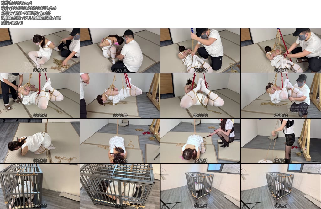 [眼眸原创] 吊缚M欲梦S牵引G笼QG122-丝依依