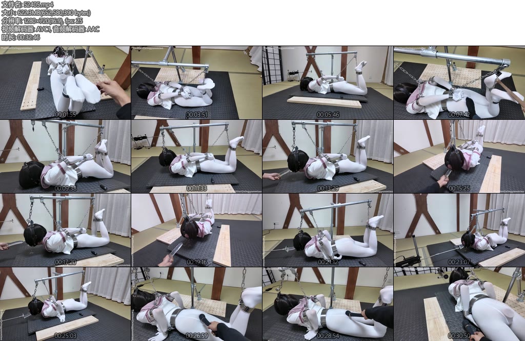 [鹿角与猫爪] 连体白丝无内JK金属脚手臂铐拘束钢管固定驷马金属腰带束腰强制开口环吊起强制深喉play手动机械深喉前套训练器无内后置插件白丝诺隐诺现手动抽X震动前高-丝依依