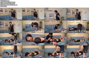 [蔚蓝艺束] 子晗高手盘腿坐缚驷马捆绑放置，丝袜勒嘴 TK，开口器张口器-丝依依