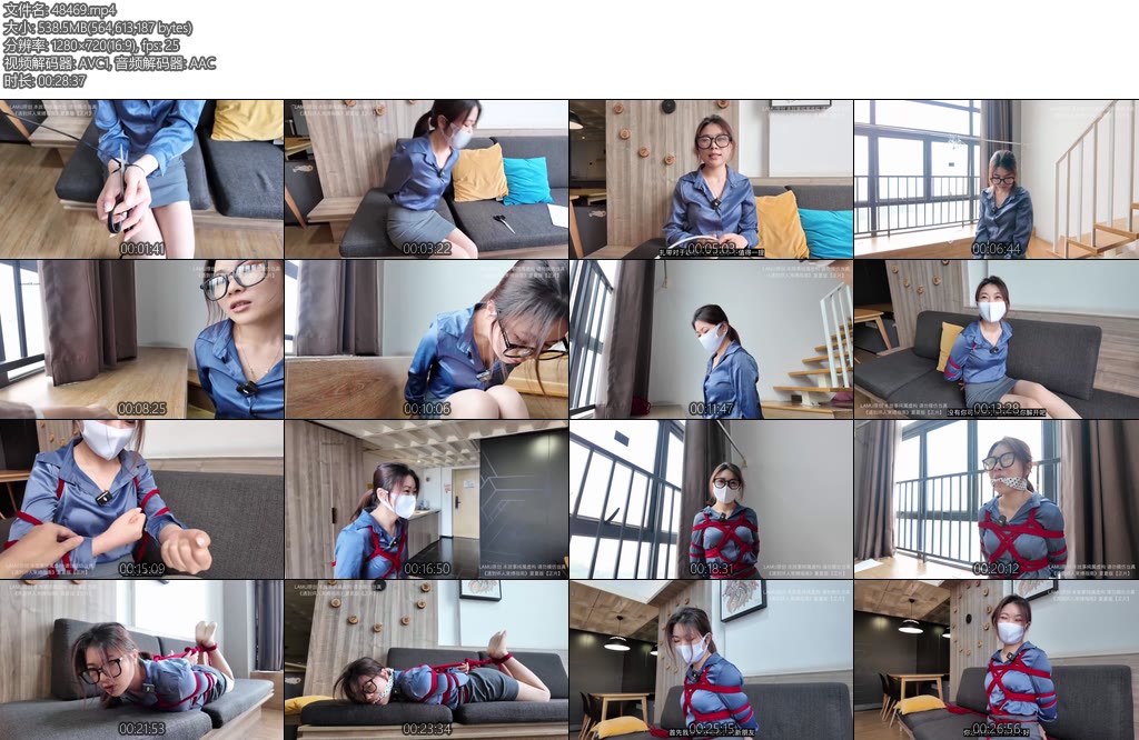 [Lamu原创] 美女新模特传承演绎遇到坏人束缚指南夏夏版经典剧集全面升级焕新出品-丝依依