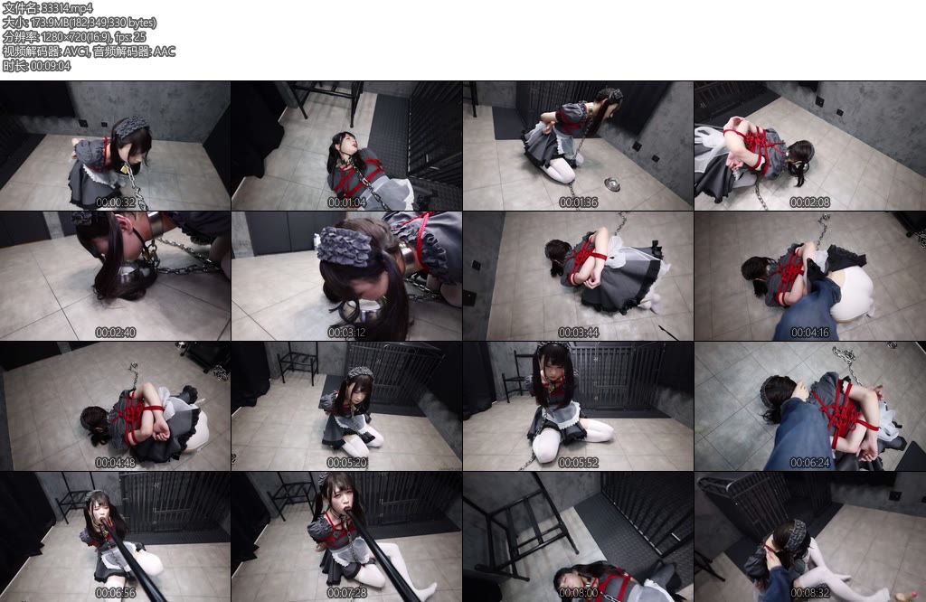 [D-Lemon] メイド緊縛調教メイド緊縛ご奉仕調教complete plan超好看的女仆装可爱雪糕足，被要求跪在地上喝牛奶-丝依依