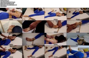 [吴越原创] 美脚福利长腿美少女晴子公寓里面的瑜伽捆绑游戏（第二季）大床分腿绑勒紧股绳开脚固定TK挑逗娇小可爱嫩脚丫玩起来很爽-丝依依