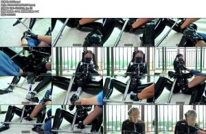 [FSS原创] 乳胶lolita小姐姐的连身伽及呼吸头套BP调教-丝依依