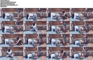 [BadCat] 无捆绑纯SP奖励贱狗M400下皮带-丝依依