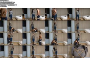 [JS原创] 哈妮牛仔裤长靴站立吊绑口球堵嘴棒棒刺激-丝依依