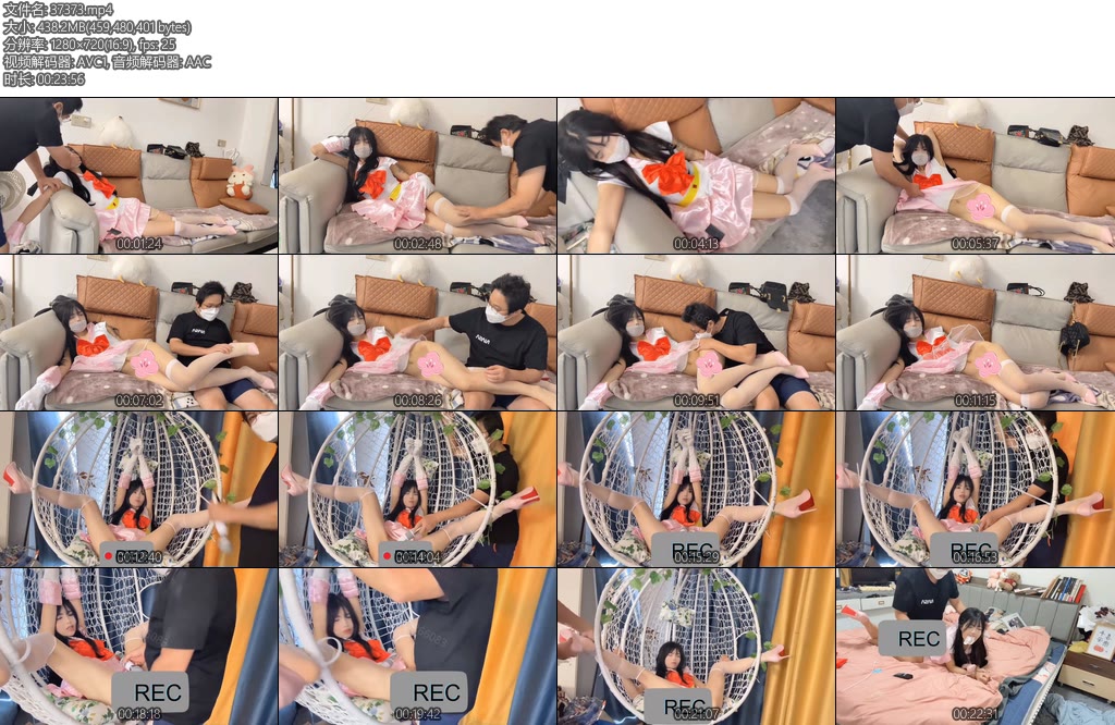 [欢乐谷] 吊篮开腿强制调教深度版吊篮的正确打开方式扎带固定测底无法动弹之后开始上设备-丝依依