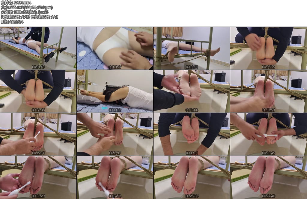 [新月原创] 玉箫定拍内裤肉丝全身TK扯烂丝袜电动牙刷刷脚心洗脚各种挠和玩脚-丝依依