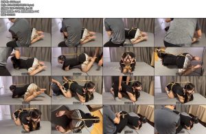 [WN原创] 玩奴原创 人形犬新绑法马具口球股超牢股绳堵嘴TK狗爬绑哭了羞耻好玩的新姿势-丝依依