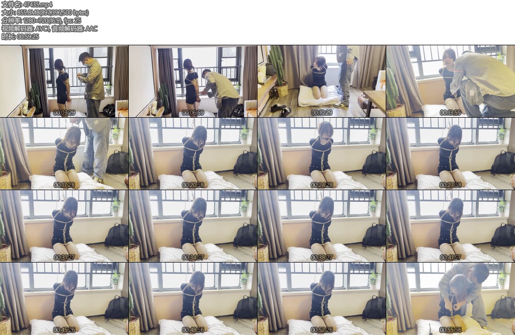 [奥特曼] 可爱妹子后手吊直臂跪缚吊放置大量口水-丝依依