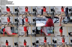 [绳之韵] 菲菲红纱睡衣丁字裤仰面缚虐，重度游戏又巅峰-丝依依