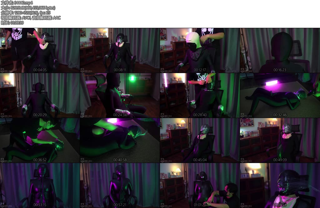 [闪闪原创] 闪闪工作室 多层ZENTAI保鲜膜热缩膜呼吸袋将封闭进行到底时雨要是晕过去更舒服点-丝依依