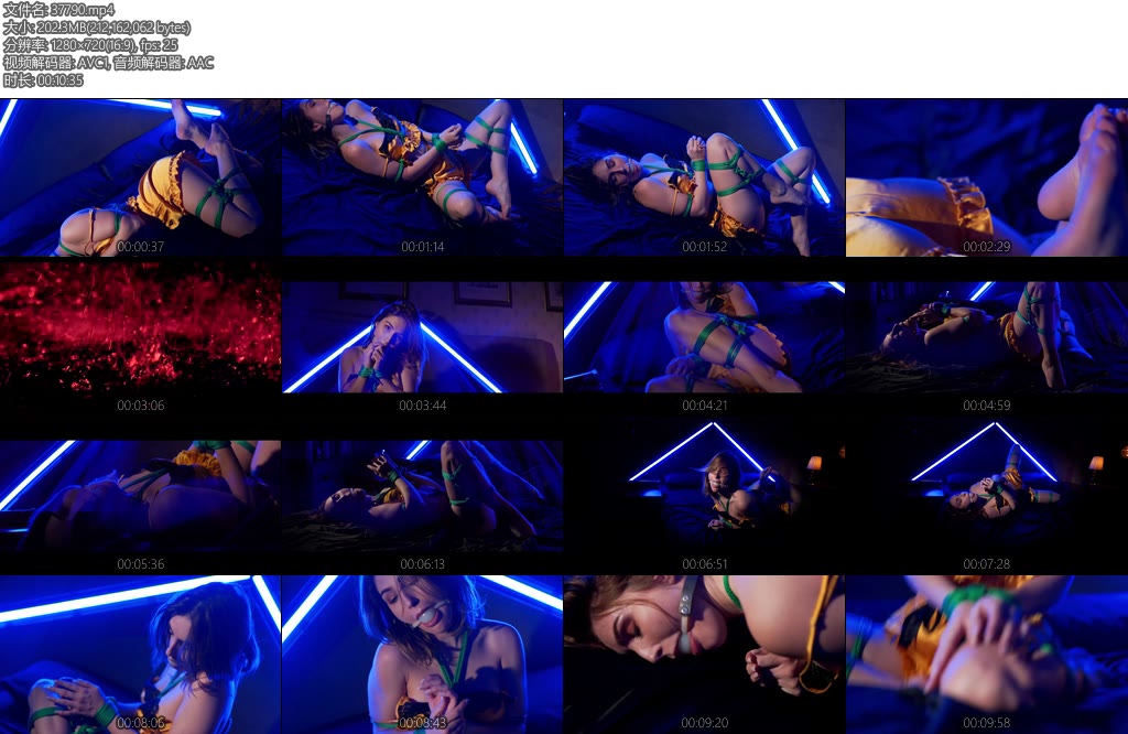 [欧美绳艺] Rachelle Summers Satin Ropes and Rain-丝依依