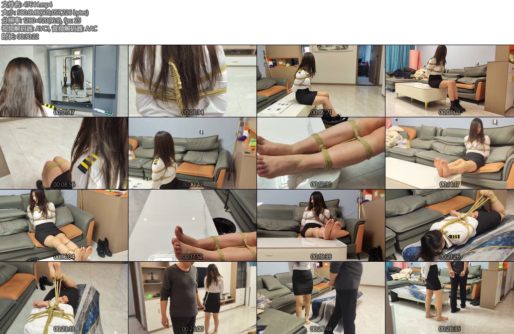 [李大侠] 美女茜茜OL制服裙装短靴紧缚体验&金属禁锢-丝依依