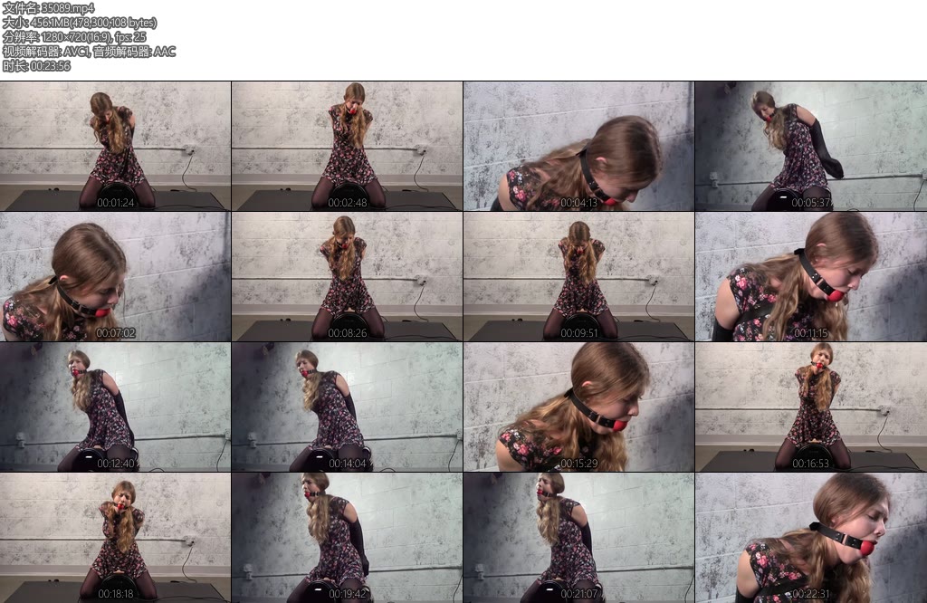 [欧美绳艺] APRICOT STRAITJACKET AND SYBIAN-丝依依