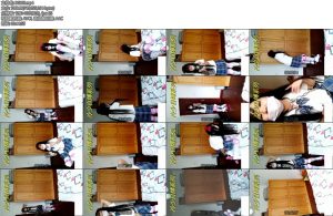 [亚洲绳艺] jk妹子的轮滑鞋连体手铐脚铐项圈挑战-丝依依