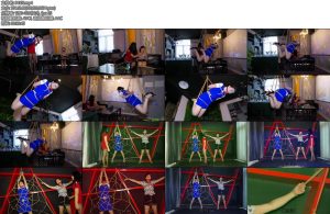 [胜景影视] 被囚的空姐下集空姐被女黑老大戴上大号口球吊缚以及大字缚折磨玩弄-丝依依