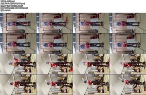 [坎喵原创] 兔子洞兔女郎罚站架自缚强制站立强高-丝依依