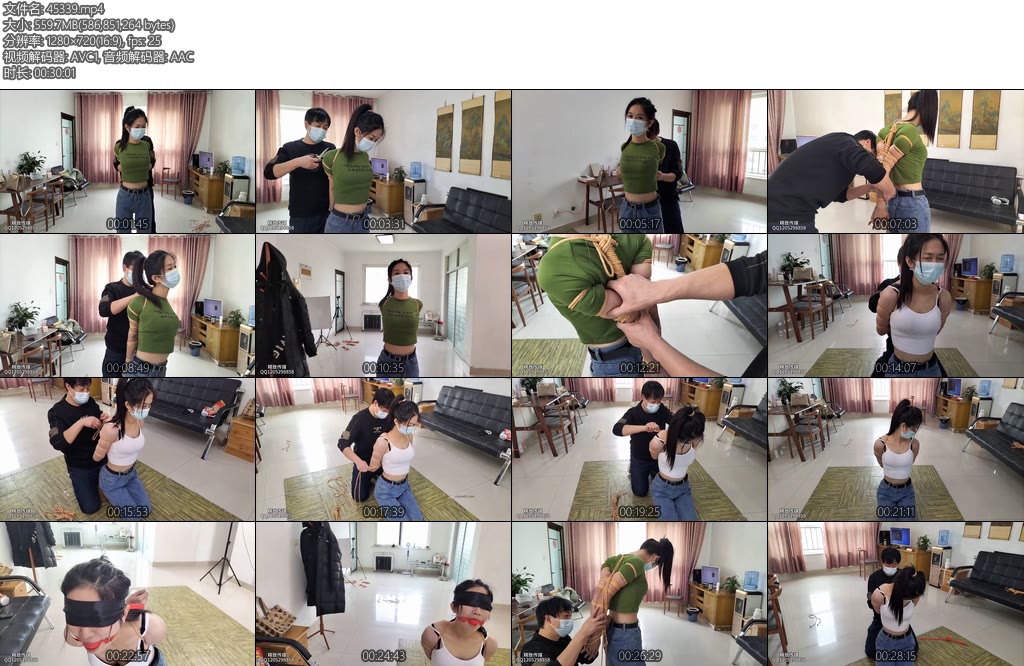 [星星之火] 精致极限直臂五花柔性耐力都在线意之窗汤圆白色连体衣紧勒的股绳-丝依依