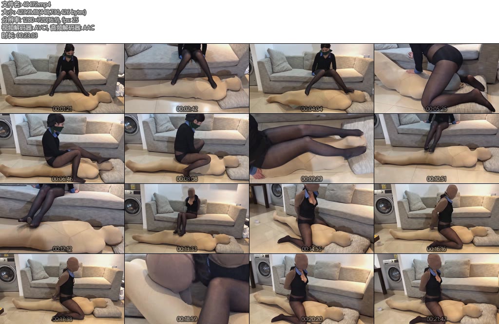 [右手原创] 邪恶右手 姐弟木乃伊归责之肉色丝袜木乃伊归责乌龟的龟还有被绑起来口胶-丝依依