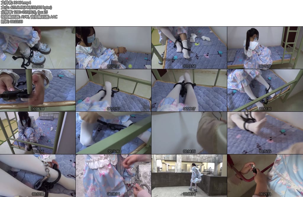 [新月原创] 荷露定拍天台镣铐行走栏杆固定宿舍自铐锁床第一视角秀jio吊脚欺负tklolita白丝棉袜脱鞋换袜挣扎脱铐失败-丝依依