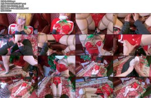 [莉雅原创] 圣诞约拍变礼物第一人称cosplayDID微剧情揉胸紧缚丝袜堵嘴M字开腿强膏棒子蛋蛋白丝FATE-丝依依
