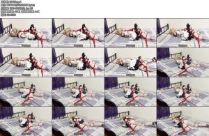 [坎喵原创] 原神cos芭芭拉折腿驷马床上固定放置电击强高（上）-丝依依