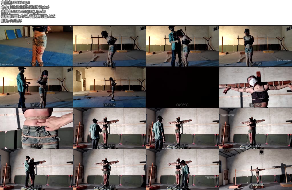 [山鬼原创] 梁姗姗在仓库受难-丝依依