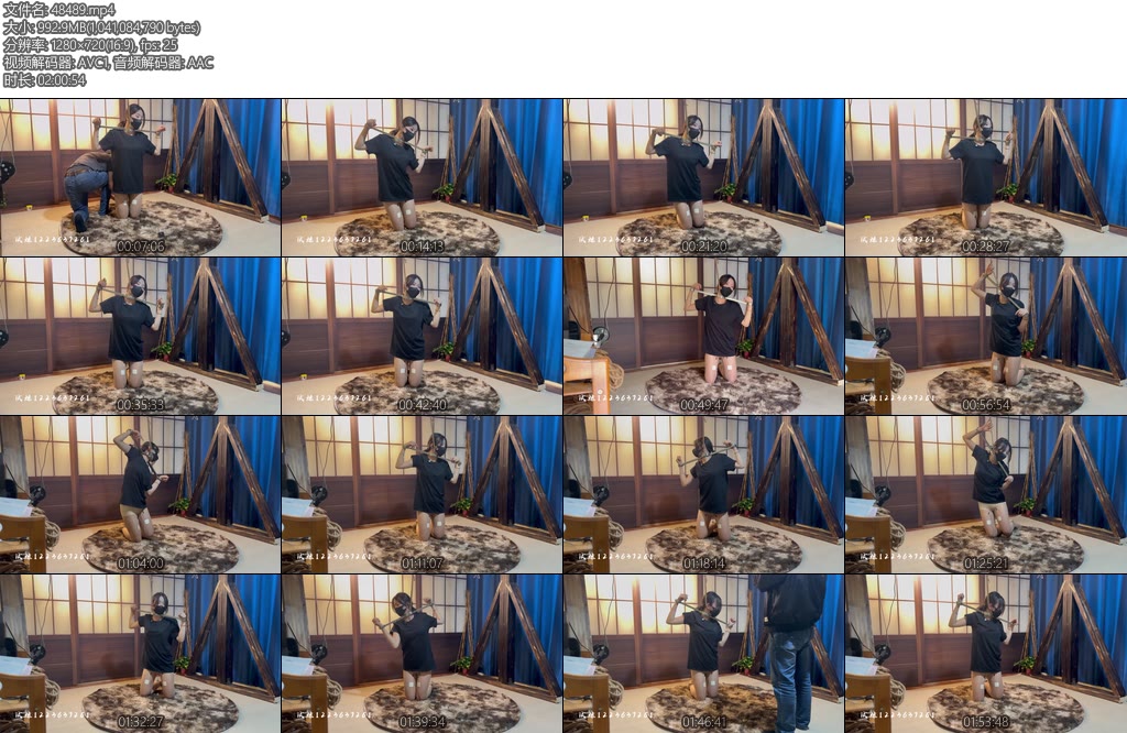 [试炼原创] 金属一字枷锁脚镣超长2小时放置郊狼电击随着时间的流逝临近耐力极限最终崩溃哭泣-丝依依