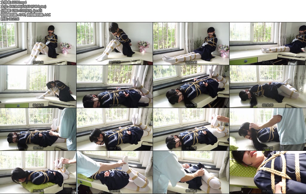 [亚洲绳艺] 日常记录之午后窗台捆绑放置-丝依依