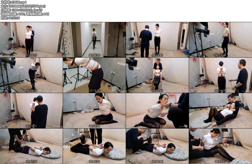 [随心原创] 雅熙 黑丝白衬 直臂鞭打 极限并肘驷马吊-丝依依