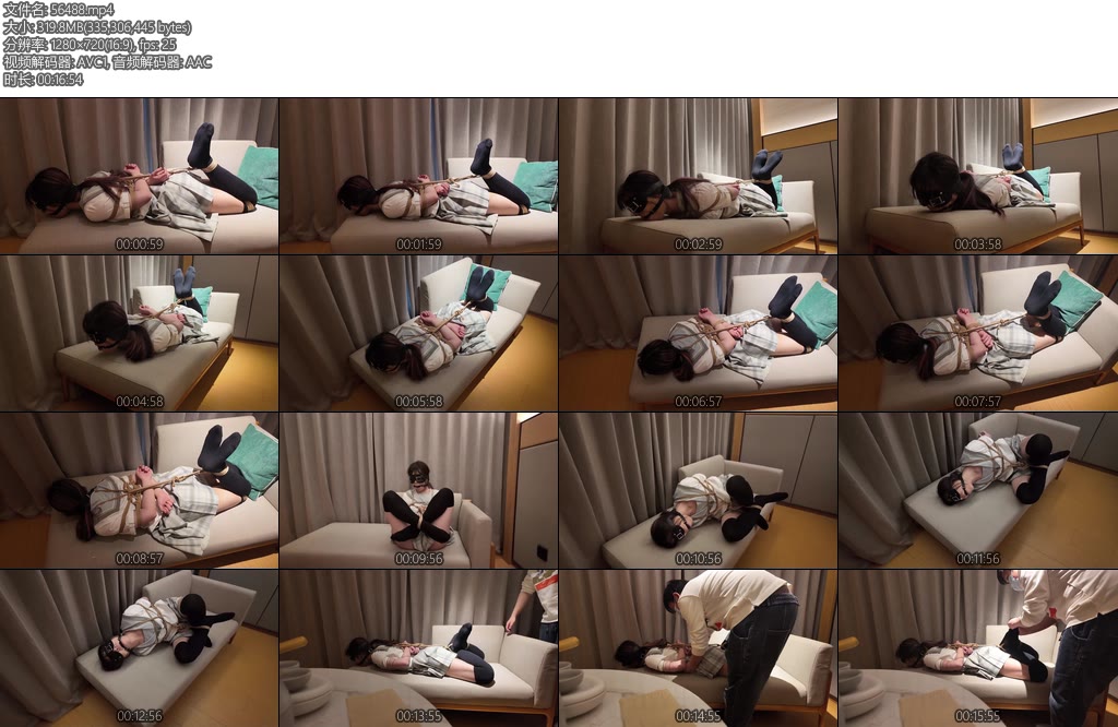 [等天黑] 等天黑的约绳日记2绳模鬼鬼的脱缚挑战-丝依依