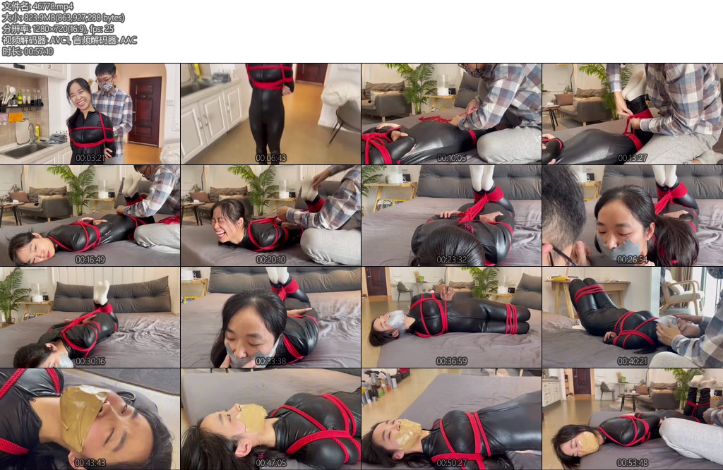 [默示录] 缚艺录小海新模小海第一次体验绳艺性格很好比较顽皮-丝依依