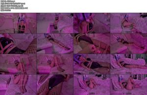 [亚洲绳艺] 初音兔子洞COS捆绑调教网袜高跟鞋捆绑足兆蛋口球-丝依依