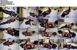 [亚洲绳艺] 伪娘超级极限勒颈驷马-丝依依