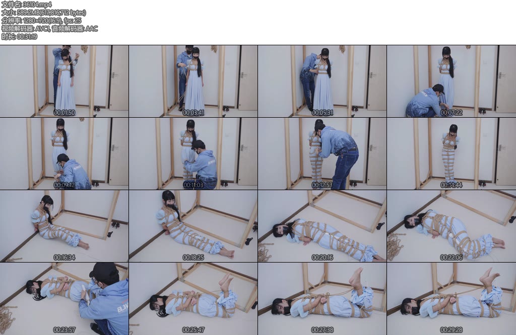 [亚洲绳艺] 定拍礼服捆绑调教-丝依依