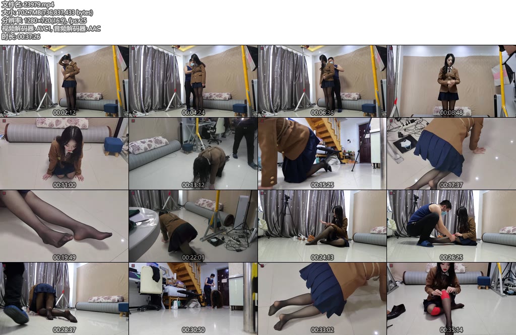 [绳之韵] 可儿黑丝JK少女犬属性训练课之最美搬运工（上集）-丝依依