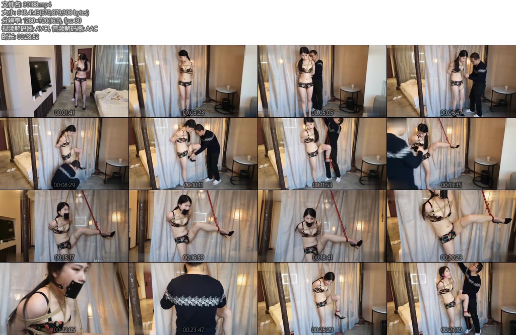 [随心原创] 冷兮内衣单脚吊口球封嘴-丝依依