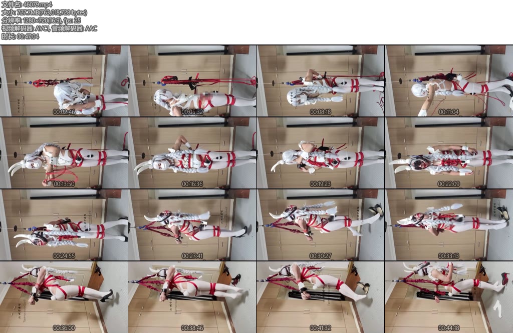 [坎喵原创] 碧蓝航线cos绝望的自缚恶毒后手直臂悬吊自缚强高-丝依依