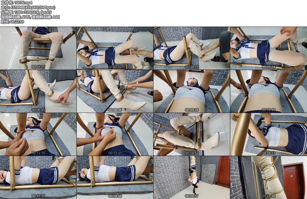 [飞天原创] 冰儿刑架紧固TJ炮轰，反吊惩罚.....-丝依依