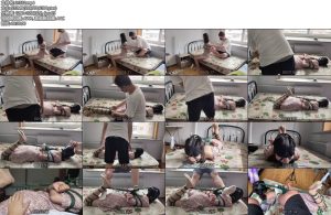 [WN原创] 语梦驷马自由落体，超紧蛇缚连头驷马具口球堵嘴，人肉脚垫踩踏tk羞耻养成-丝依依