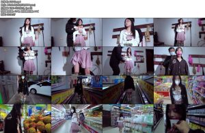 [晓鹿绳艺] 贪吃鬼逛超市以前都是给妹妹白漂抓来服役带上各种玩具贪吃鬼妹妹今天任务是在超市随便找个人给她解开绳子-丝依依